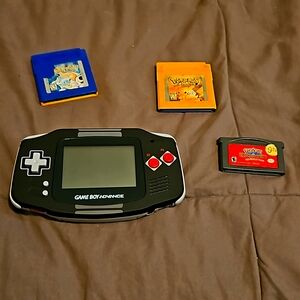 Nintendo gameboy with pokemon games